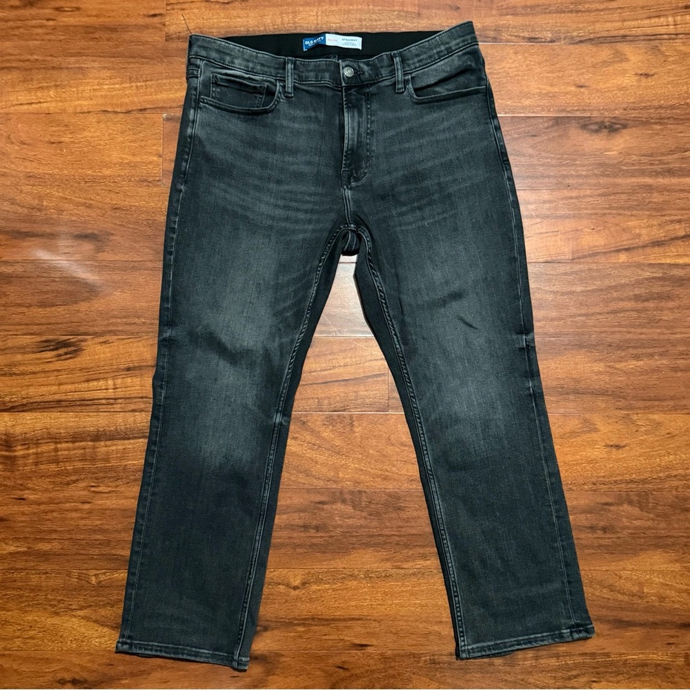 Old Navy‎ 36x30 Straight Black Jeans Soft Denim Casual